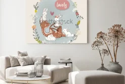 Obraz: Ładny letni jeleń z zajęcy