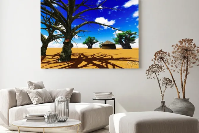 Obraz: African wieś