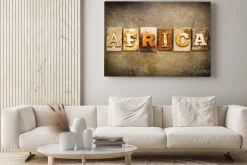 Obraz: Afryka praca typograficznego skóra theme