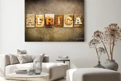 Obraz: Afryka praca typograficznego skóra theme