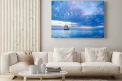 Obraz: Żaglówka przeciwko nieba atmosferycznego