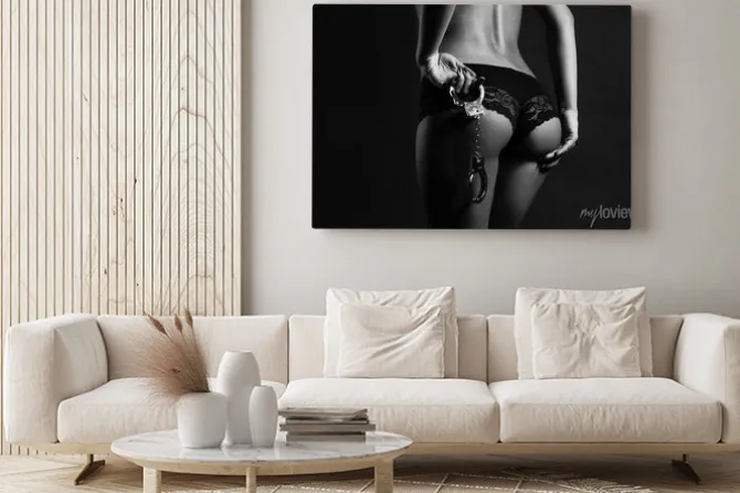 Obraz: Akt kobiety z kajdankami