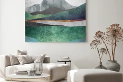 Obraz: Akwarela górska retro