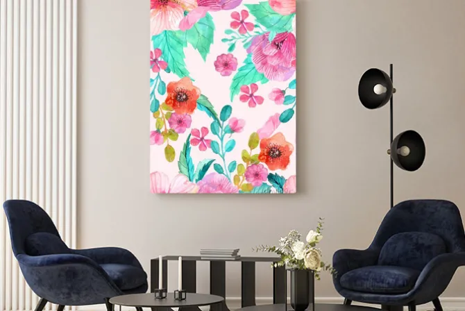 Obraz: Akwarela kwiatowy szwu