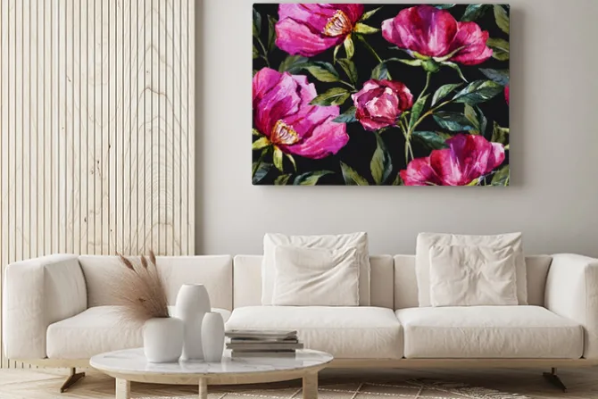 Obraz: Akwarela kwiatowy wzór