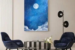 Obraz: Akwarela nightly chmury