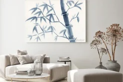 Obraz: Akwarela z pędem bambusa