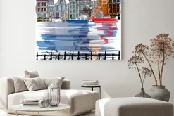 Obraz: Akwarelowa ilustracja amsterdam