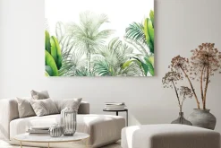 Obraz: Akwarelowe drzewa palmy i bananowce