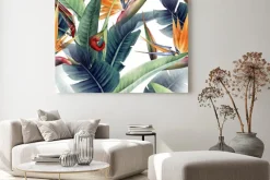 Obraz: Akwarelowe kwiaty tropikalne