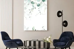 Obraz: Akwarelowe liście eukaliptusa