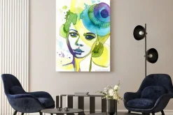 Obraz: Akwarelowy portret kobiety