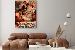 Obraz: Alfons mucha biscuits champagne lefèvre utile