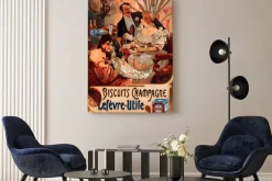 Obraz: Alfons mucha biscuits champagne lefèvre utile
