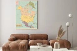 Obraz: Ameryka północna-bardzo szczegółowe map.layers używane