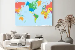 Obraz: Amerykańska mapa świata