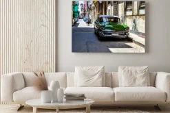 Obraz: Amerykańskie i radzieckie samochody 1950 - 1960 z hawany.