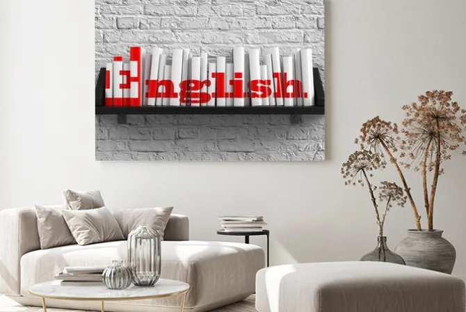 Obraz: Angielski. edukacji concept.