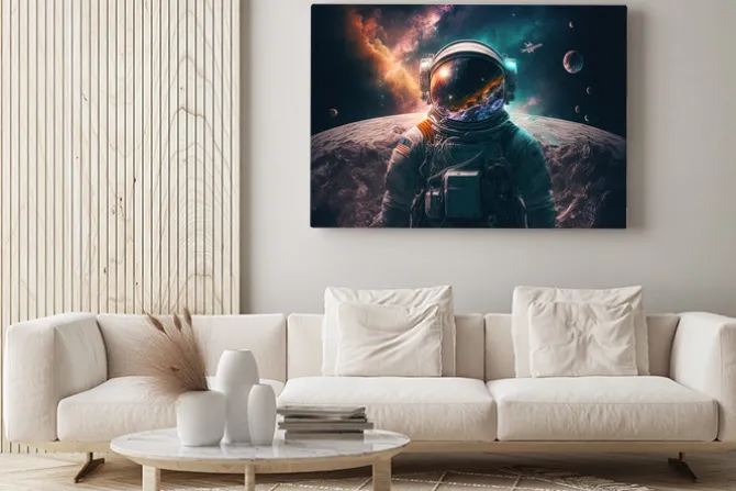 Obraz: Astronaut on the moon