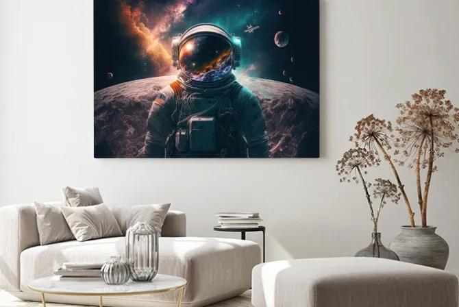 Obraz: Astronaut on the moon