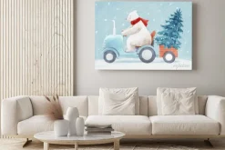 Obraz: Beautiful christmas stock illustration with hand drawn watercolor