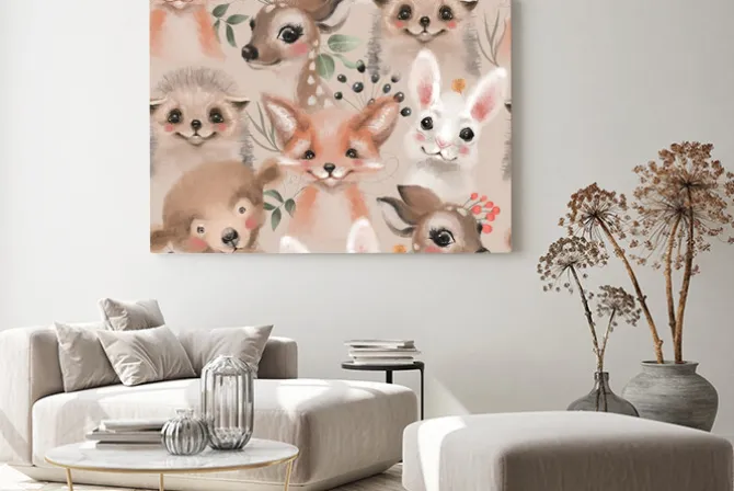 Obraz: Beautiful floral seamless, tileable, watercolor pattern with