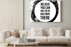 Obraz: Believe you can and you are halfway there. motivational quotes.