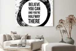 Obraz: Believe you can and you are halfway there. motivational quotes.