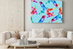 Obraz: Bez szwu deseń z samolotu, płaszczyzny. akwarela ilustracji.