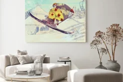 Obraz: Bezpłatne narciarz styl, podstęp (jest to rysunek konwertowane