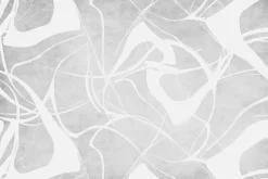 Obraz: Białe linie na szarym tle w stylu skandynawskim