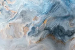 Obraz: Błękitno szary marmurowy wzór