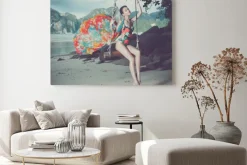 Obraz: Bright pani na plaży