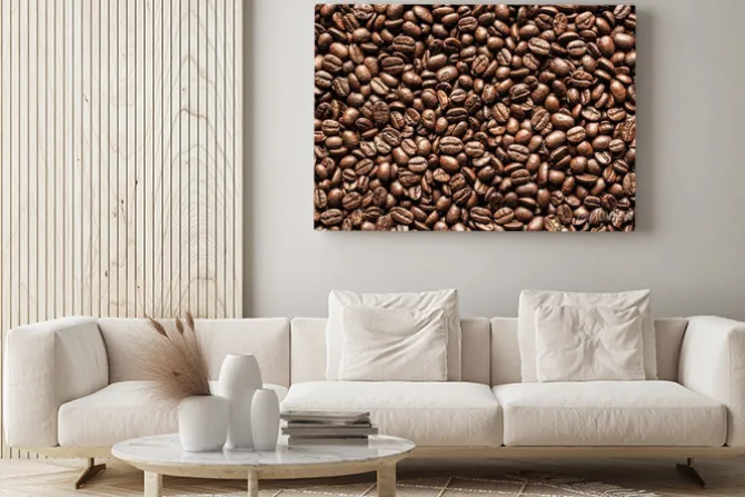 Obraz: Coffee beans texture background