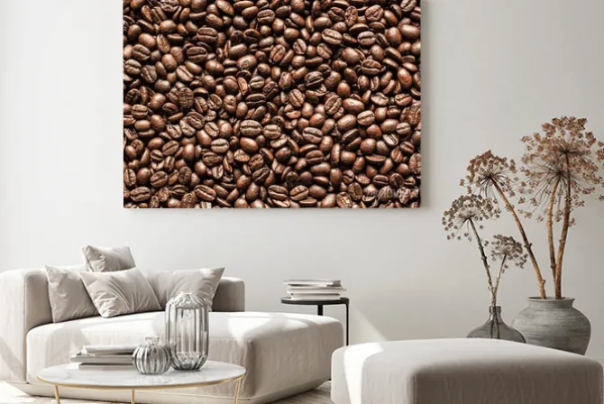 Obraz: Coffee beans texture background