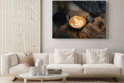 Obraz: Cup of coffee latte in coffee shop