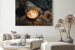 Obraz: Cup of coffee latte in coffee shop