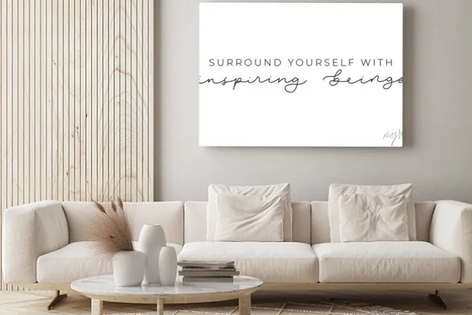 Obraz: Cytat motywacyjny na białym tle