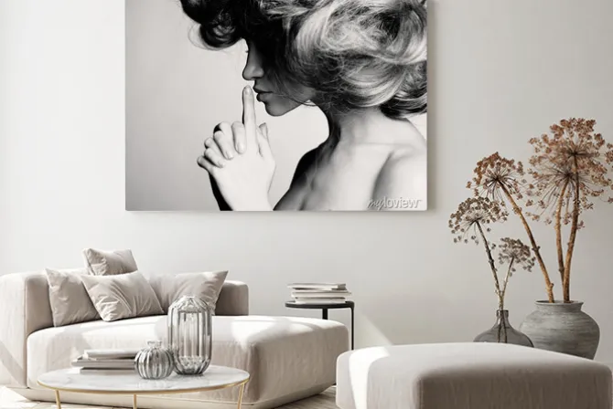 Obraz: Czarno-biały portret kobiety