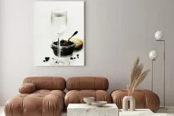 Obraz: Czarny kawior i wódka