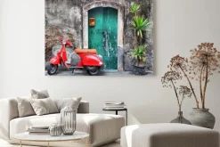 Obraz: Czerwony skuter