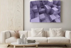 Obraz: 3d ilustracją kostki fioletowych