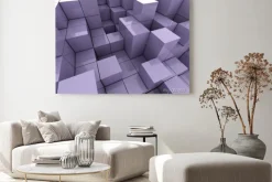 Obraz: 3d ilustracją kostki fioletowych