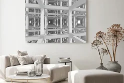 Obraz: 3d kolumny i belki, architektura tła.