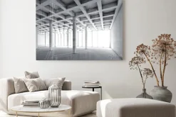 Obraz: 3d puste wnętrze ze skutkiem szkieletowym