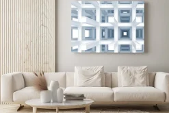 Obraz: 3d streszczenie cyfrowe tła, niebieski wzmocniona konstrukcja