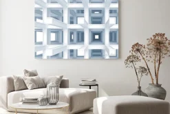 Obraz: 3d streszczenie cyfrowe tła, niebieski wzmocniona konstrukcja