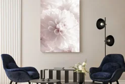 Obraz: Dalie kwiaty z bliska monochromatyczny detal