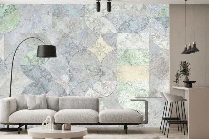 Obraz: Dekoracja z ceramicznych płytek