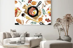 Obraz: Deseń w śniadaniowy wzór